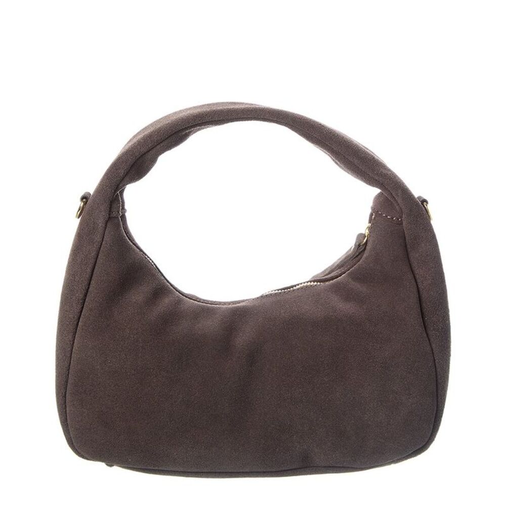 Persaman New York Suede Shoulder Bag, Brown - Picture 2 of 4